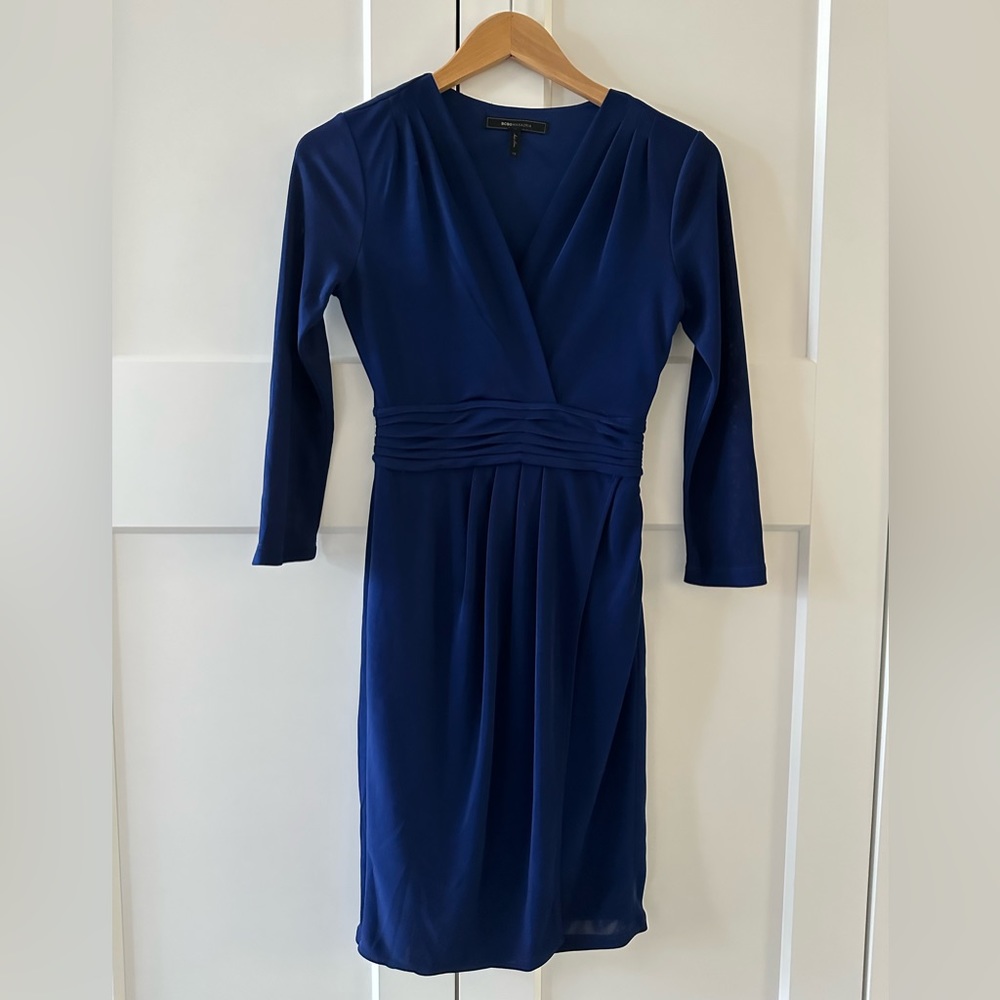 BCBG MaxAzria Navy jersey dress